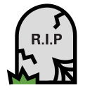 death, grave, halloween, rip, stone, tombstone svg vector icon