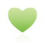 green, heart icon