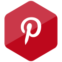 colored, hexagon, high quality, media, pinterest, social, social media svg vector icon
