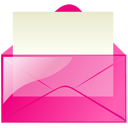 mail,pink,envelop,message,email,letter icon