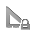 ruler,square,lock icon