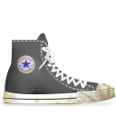 converse,gray,dirty icon