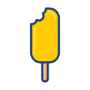 colorful, dessert food, ice cream, popsicle svg vector icon