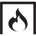 cozy, fire, flame, place svg vector icon