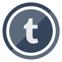 internet, media, network, social, tumblr svg vector icon