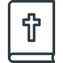 bible, book, chritian, cross svg vector icon