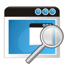 application, search, zoom icon