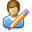 user,edit,write,writing,account,profile,people,human icon