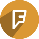 foursquare, , media, network, social svg vector icon