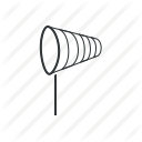 direction, forecast, location, navigation, pin, weather, wind icon