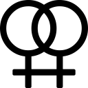 double, venus svg vector icon
