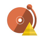 alarm,pyramid icon