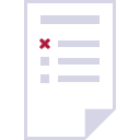 cancel, checklist, elections, form, list, reject, vote svg vector icon