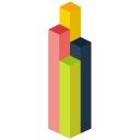 analystic, chart, line, report svg vector icon
