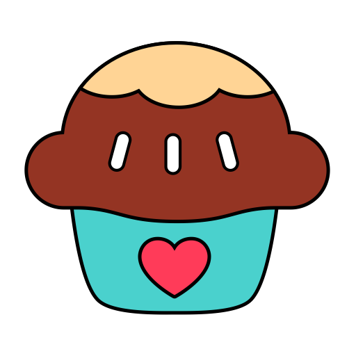 Cupcake svg vector icon