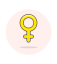 female, sign svg vector icon