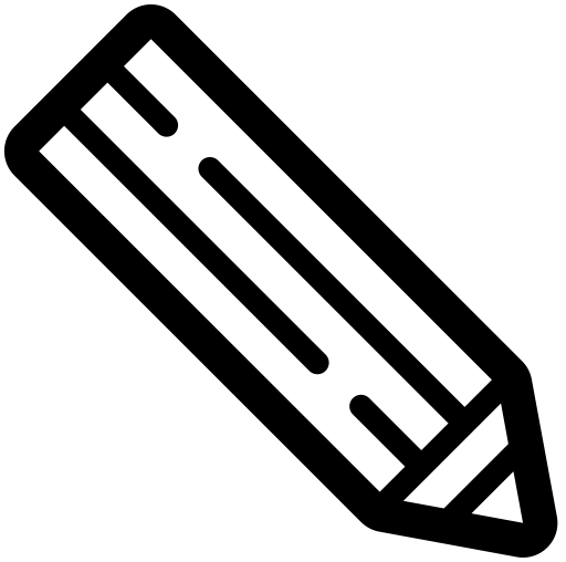 Pencil svg vector icon