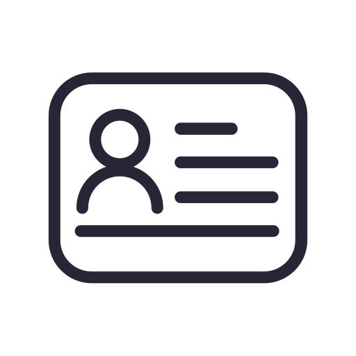 Personal Data svg vector icon