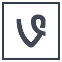 logo, media, social, vine svg vector icon