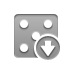 game,dice,down icon