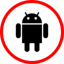 android, media, online, social svg vector icon