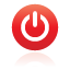 button, power, red icon