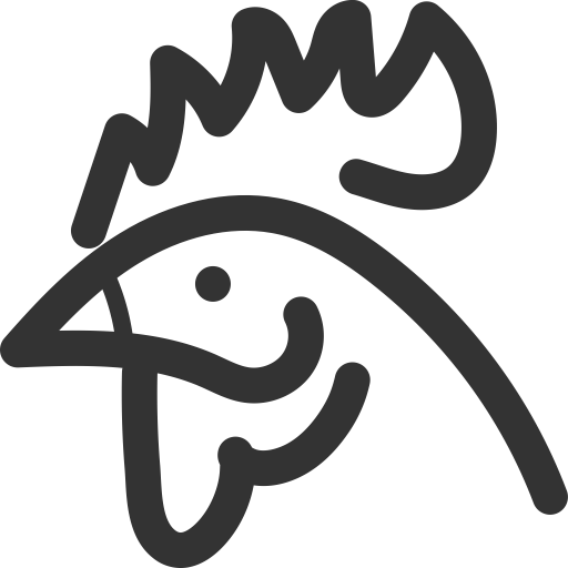 Rooster svg vector icon