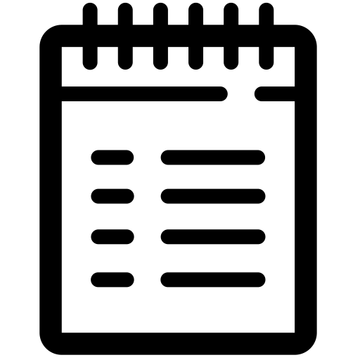 Notes svg vector icon