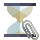 hourglass,attachment icon