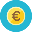 coin, euro svg vector icon