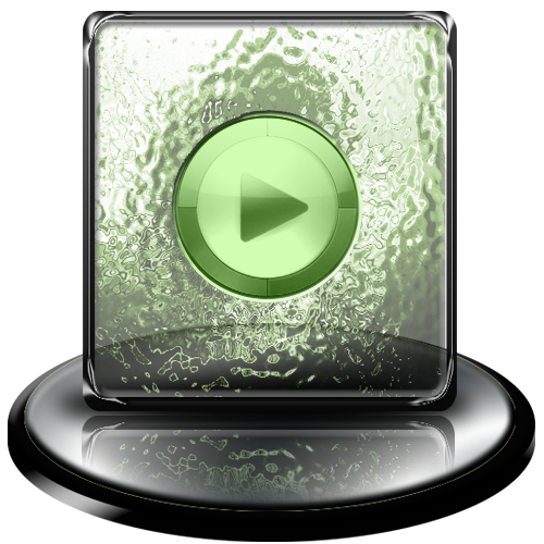 classic,green,media player icon