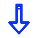 arrow, bottom, direction, down, navigation svg vector icon