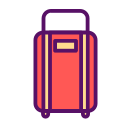 bag, luggage, lungage, outline, suitcase, travel, traveling svg vector icon