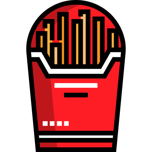 French Fries svg vector icon
