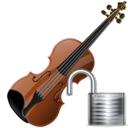 violin,unlock,instrument icon