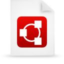file,document,paper,red icon