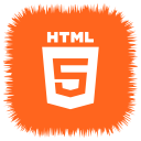 html, media, social svg vector icon