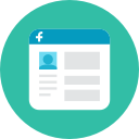 facebook, interface svg vector icon