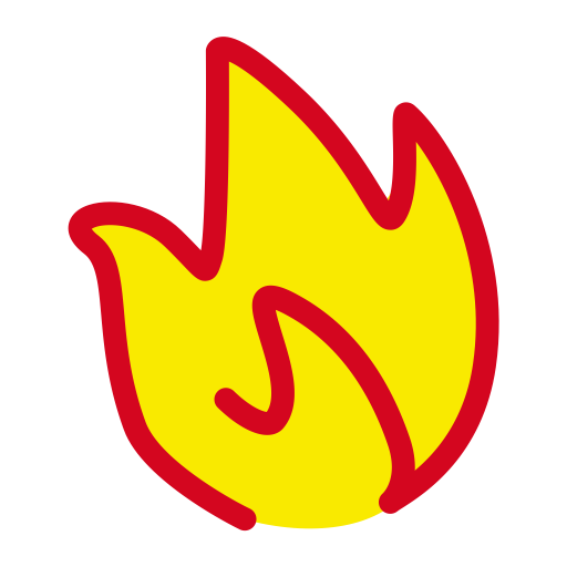 Flame svg vector icon