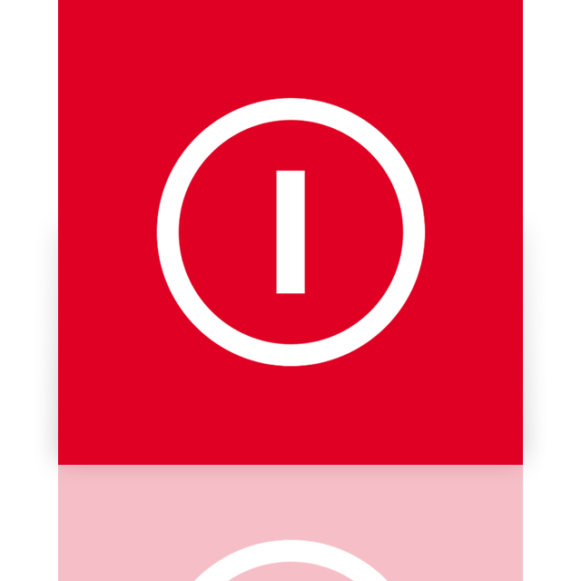 power,shut,down,mirror icon