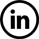 circle, linkedin, social icon