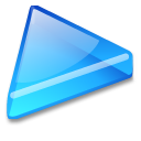 arrow, play, player icon