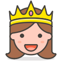2, princess svg vector icon