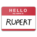 hello,name,rupert,my name is eda icon