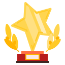 award, prize, quality, star, trophy svg vector icon