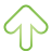 arrow, basic, green, up icon
