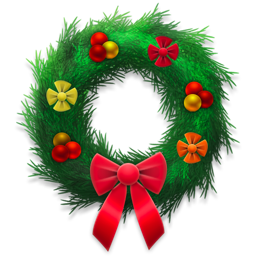 holiday,wreath,festive icon