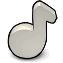 white,music icon