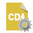 file,format,cda,gear icon