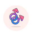 bisexual, gay, male, sign svg vector icon